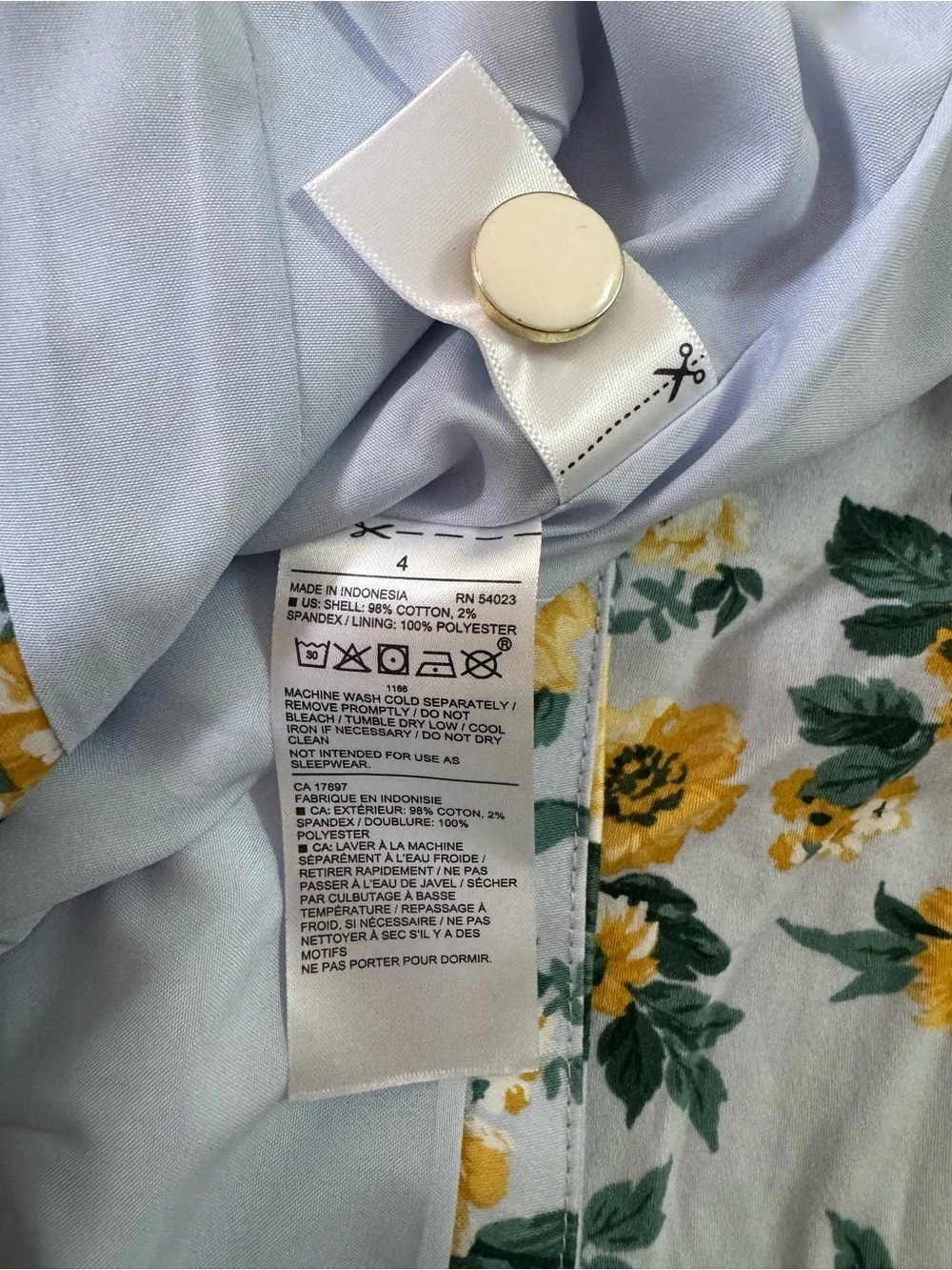 Janie and Jack Light Blue Floral Blazer and Pants Set, Size 4